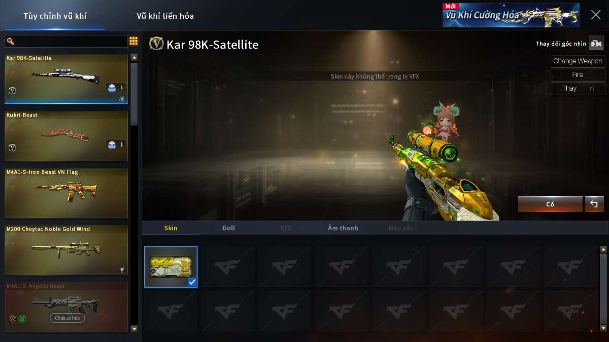 shop acc cf uy tin gia re